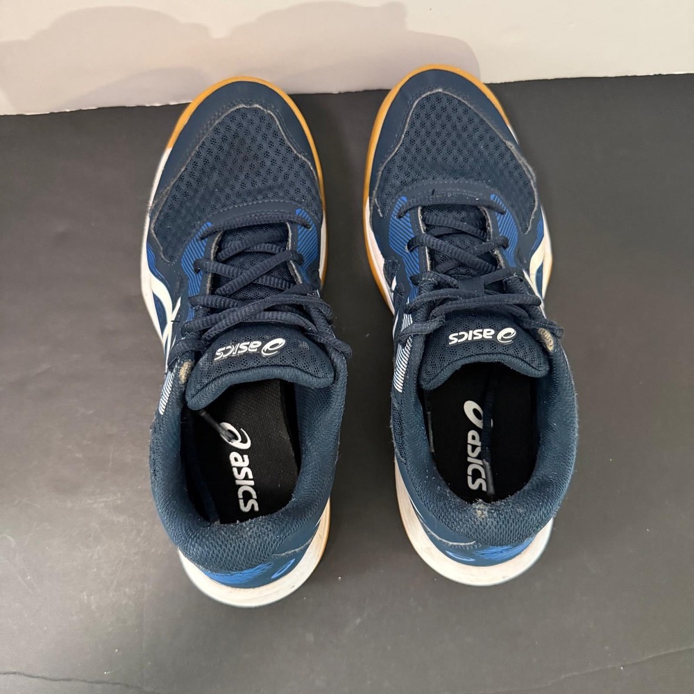 Asics Upcourt 5 Mens Navy Blue White Gum Sole Volleyball Shoes Sneakers Size 6.5 - Picture 8 of 16